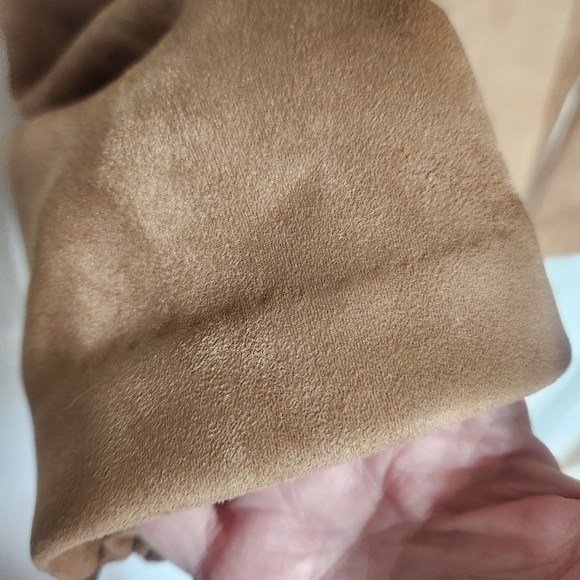 Old Navy *NEW Plus Size Faux Suede Tan Camel  Moto Jacket Size XXL - Picture 10 of 13